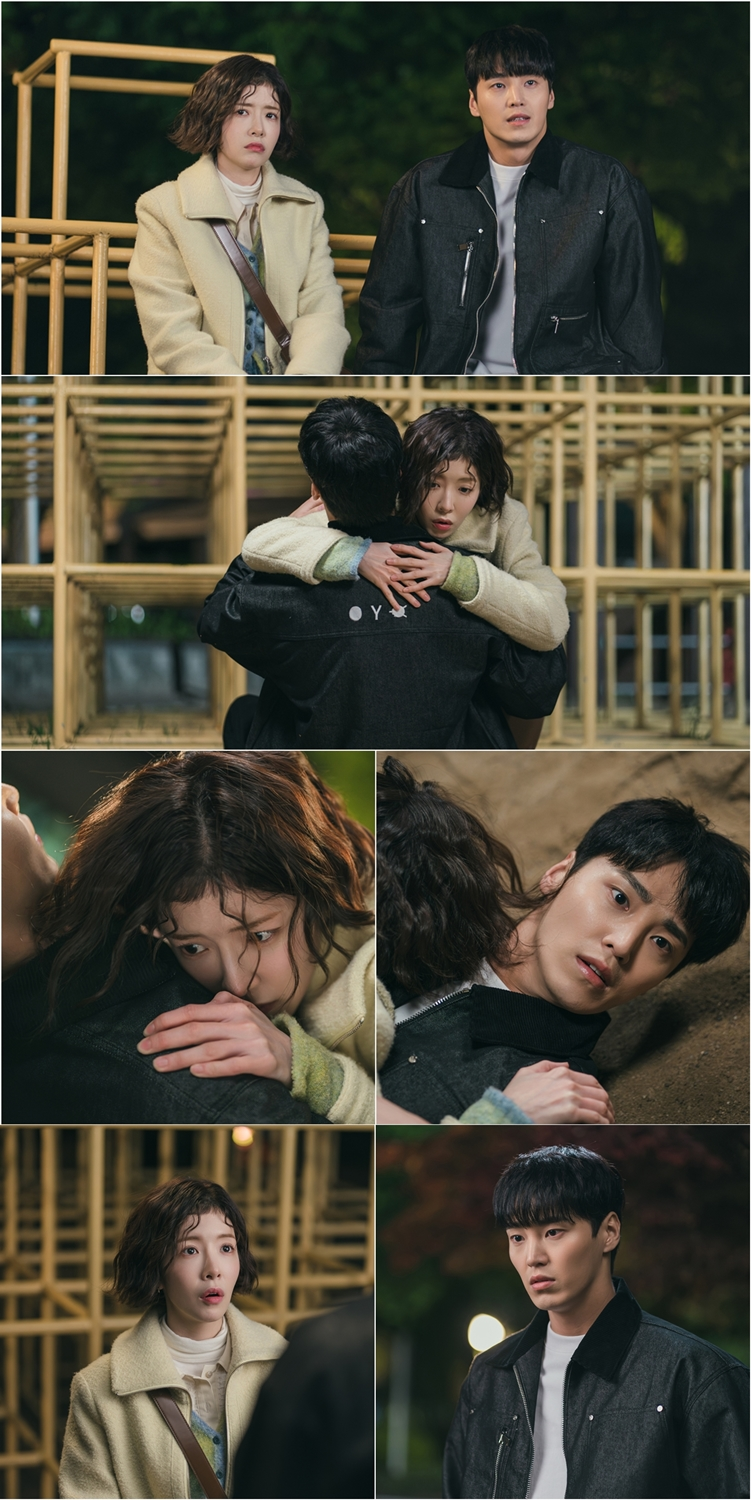 ‘DNA 러버’ 정인선-이태환, 아슬아슬 덕통사고 ‘정글짐 낙하 포옹’ 모먼트