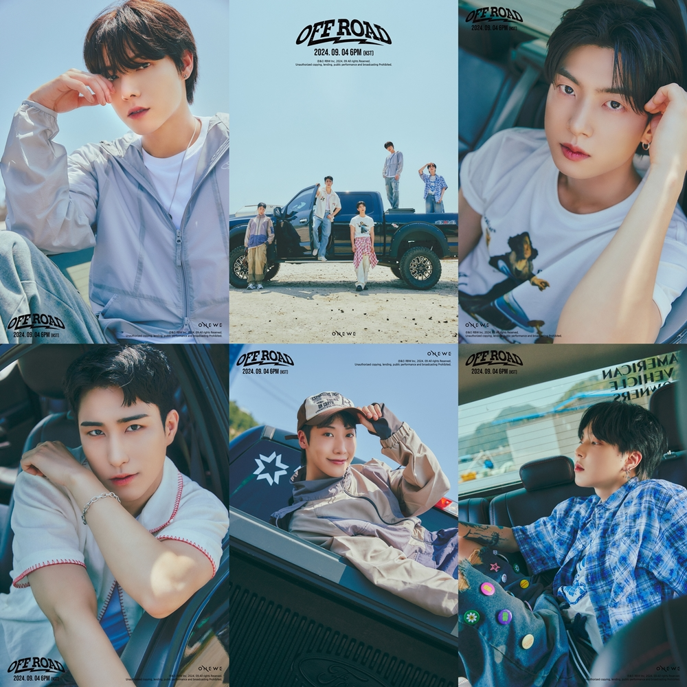 원위, 싱글 '오프 로드' 두 번째 콘셉트 포토 공개…태양빛에 맞서는 5인