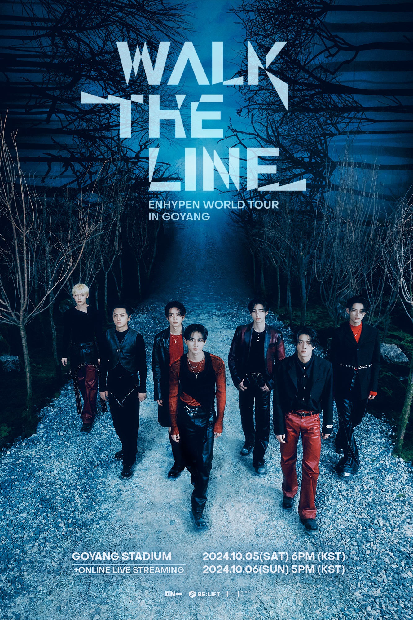 엔하이픈, 새 월드투어 ‘WALK THE LINE’ 개최…국내 스타디움 첫 입성
