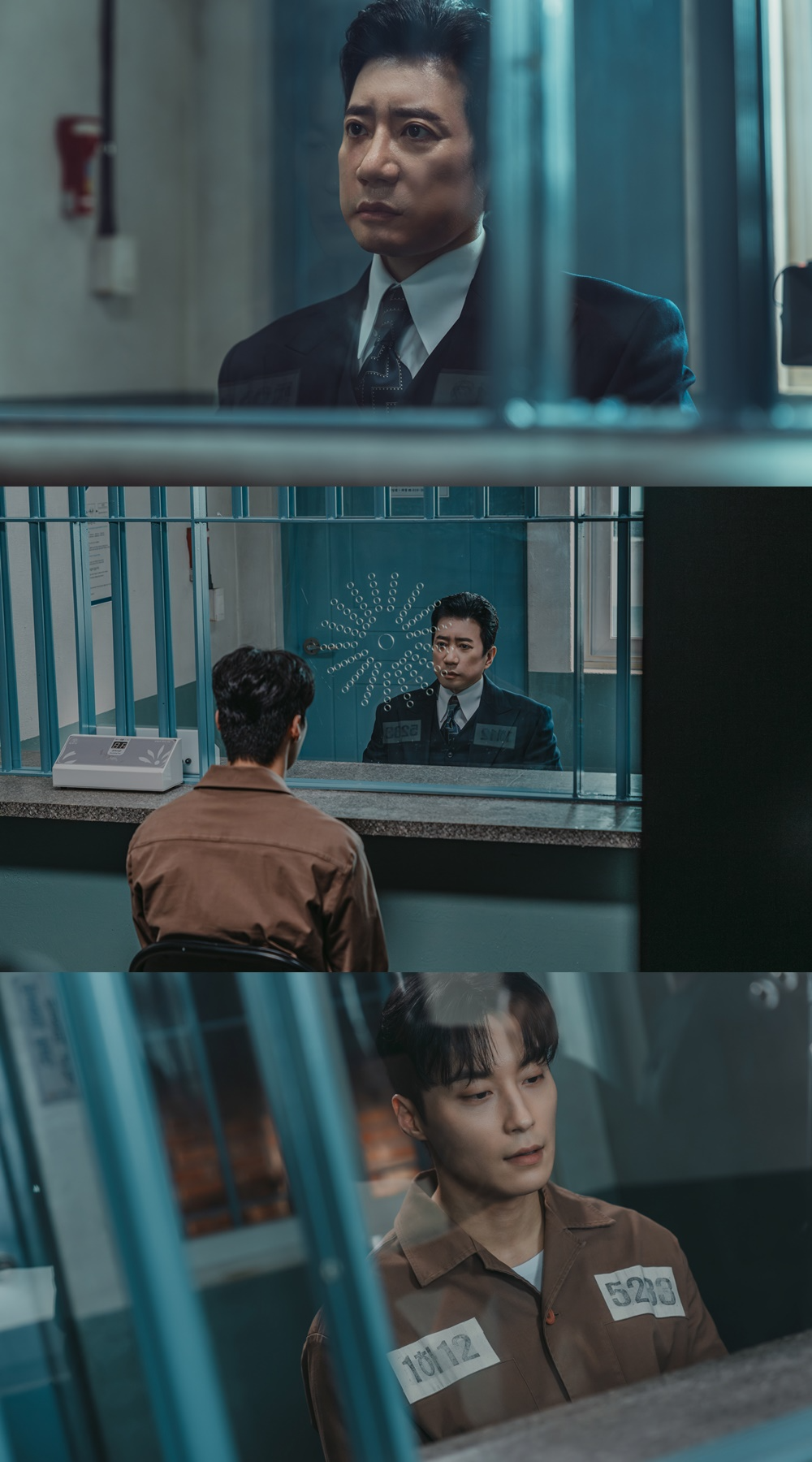 ‘유어 아너’ 김명민, 살인 혐의로 재판 중인 아들 허남준과의 대면