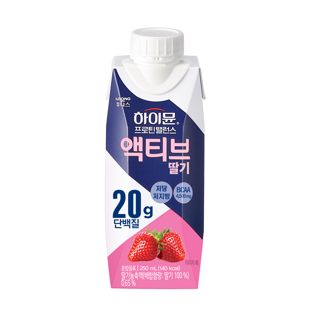 ▲ 일동후디스, 상큼한 딸기우유맛 ‘하이뮨 액티브 딸기’ 선봬