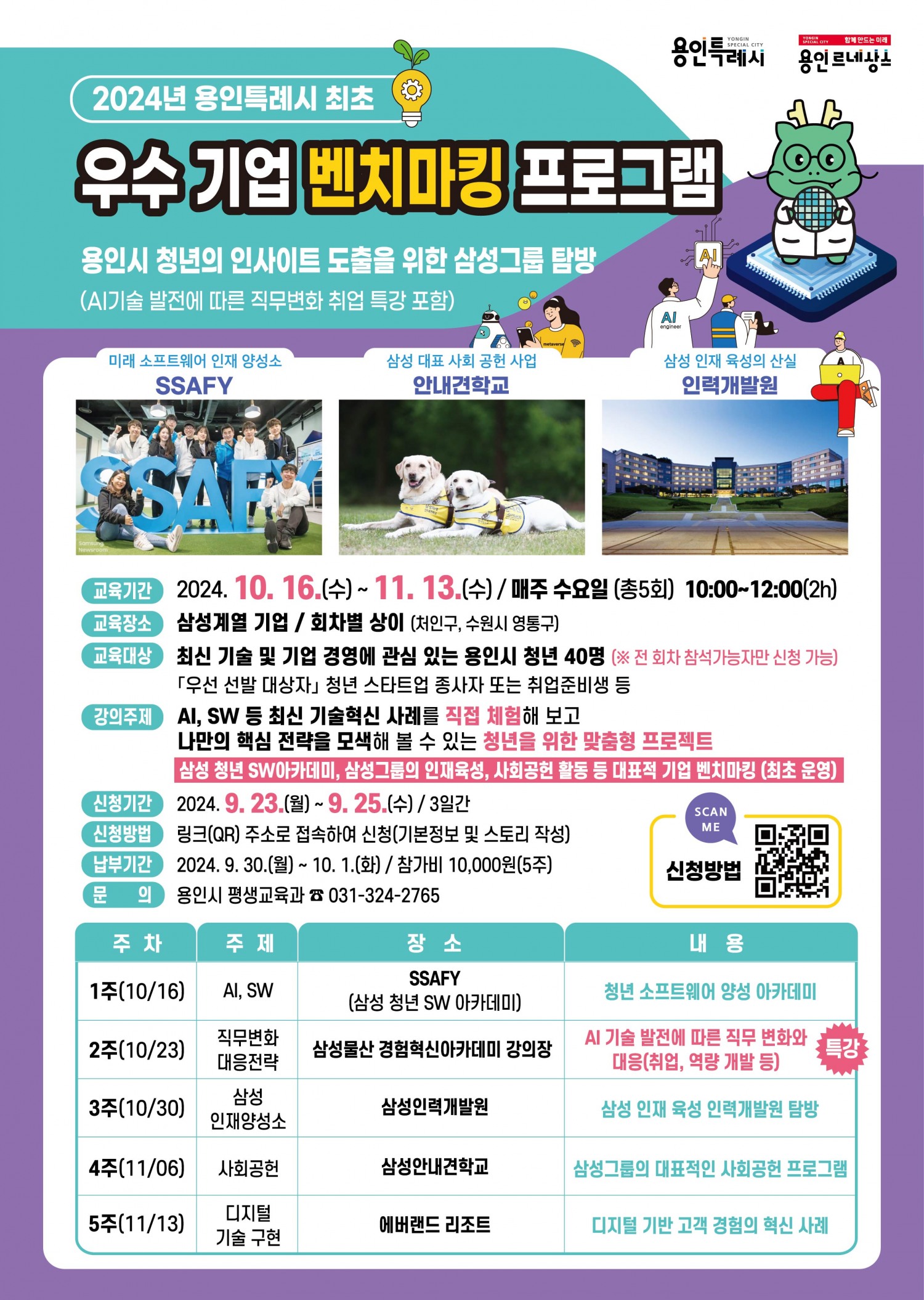 용인특례시, ‘더채움 아카데미’우수 기업 탐방할 청년 40명 모집