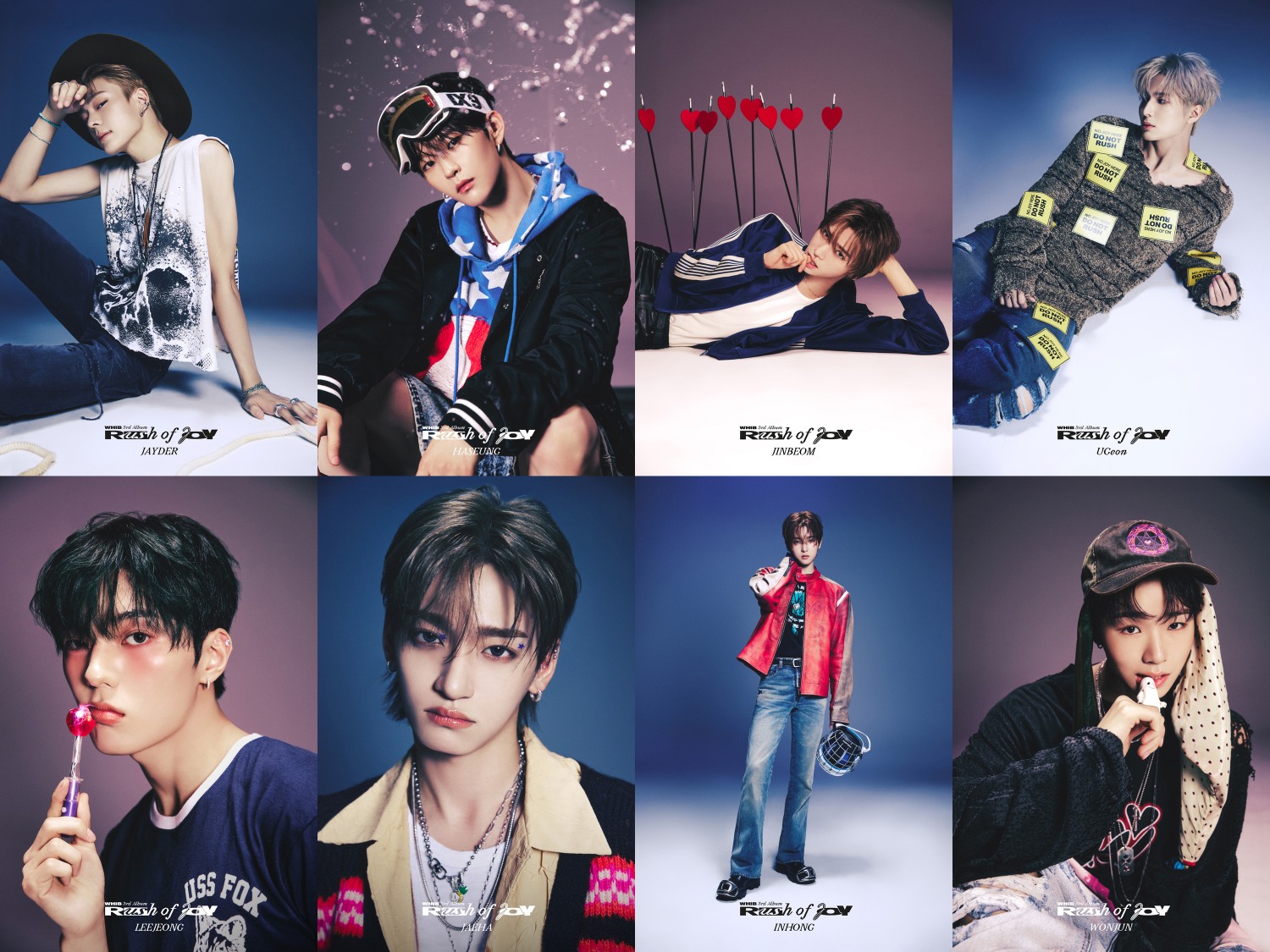 휘브, 세 번째 싱글 앨범 ‘Rush of Joy’ 개인 콘셉트 포토 공개…‘시크+펑키’ 분위기