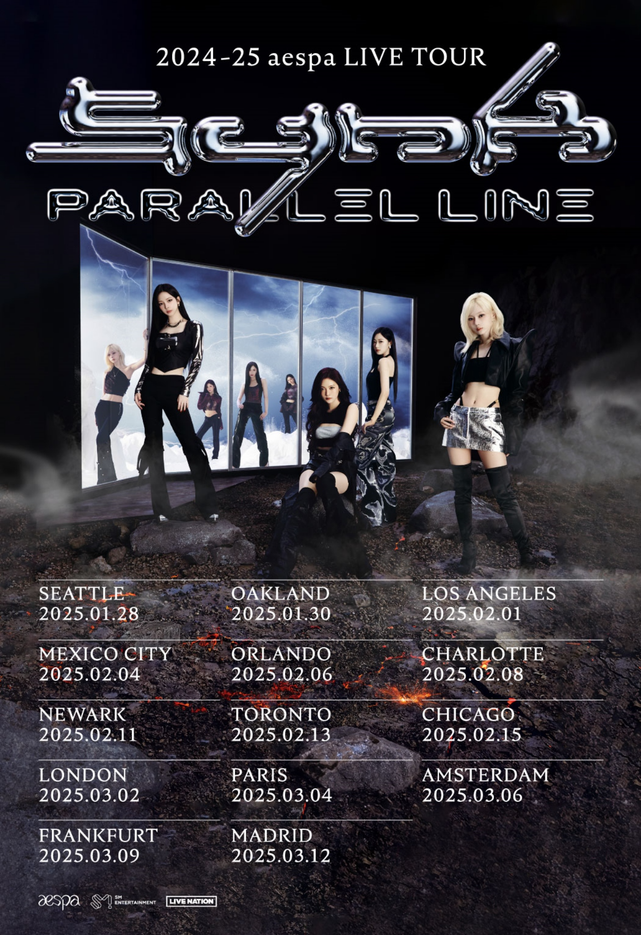 에스파, 두 번째 월드 투어 지역 추가…총 29개 지역 41회 공연으로 규모 대폭 확장