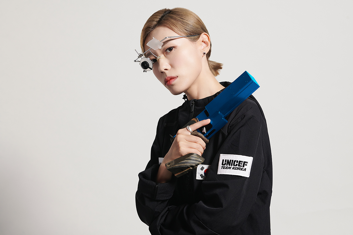 2024 파리 올림픽 사격 은메달리스트 김예지 선수 ‘유니세프 팀’ 캠페인 재능기부 참여 및 기금 전달