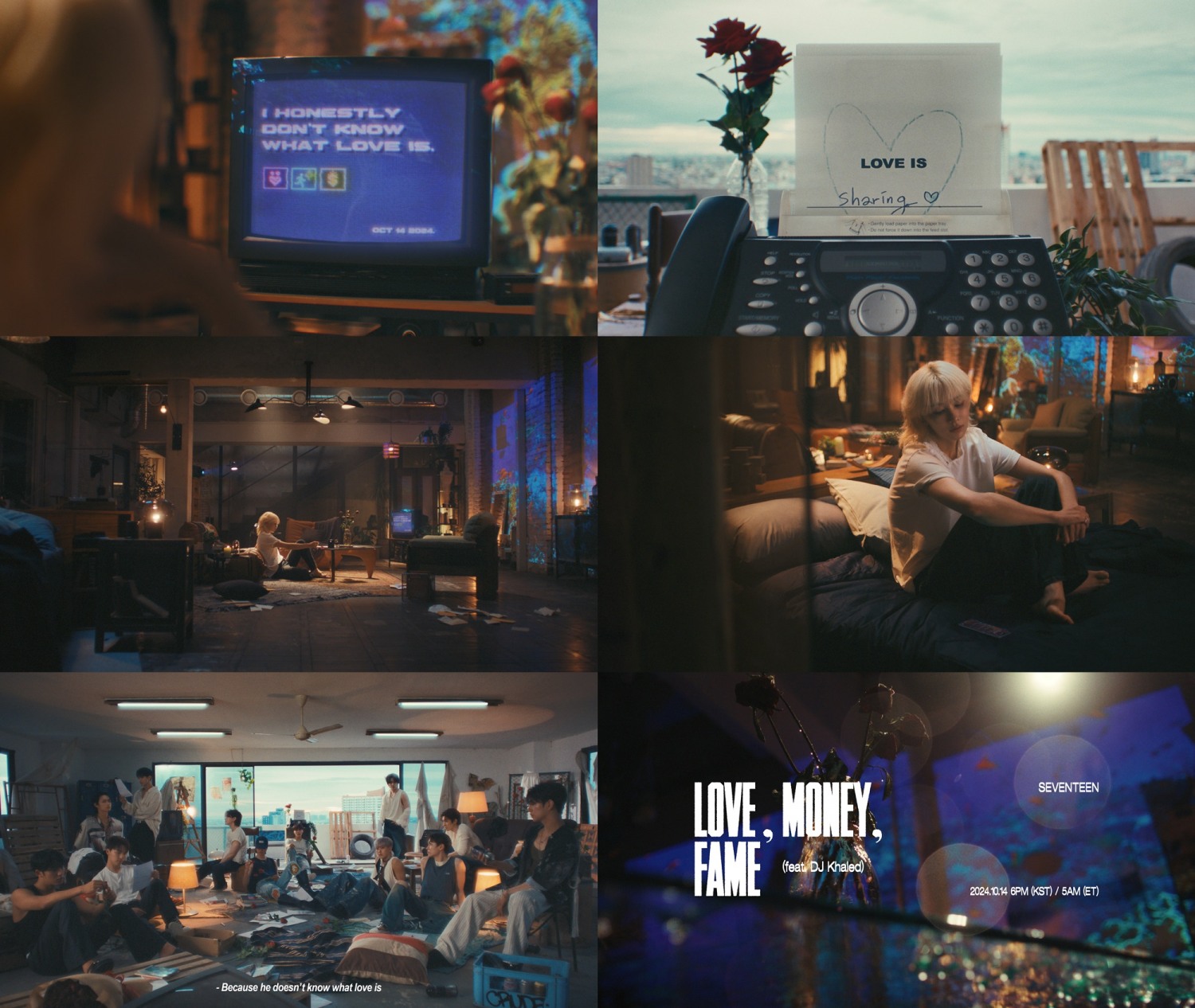 세븐틴, 사랑의 의미를 묻다…미니 12집 타이틀곡 ‘LOVE, MONEY, FAME’ 뮤직비디오 티저 공개