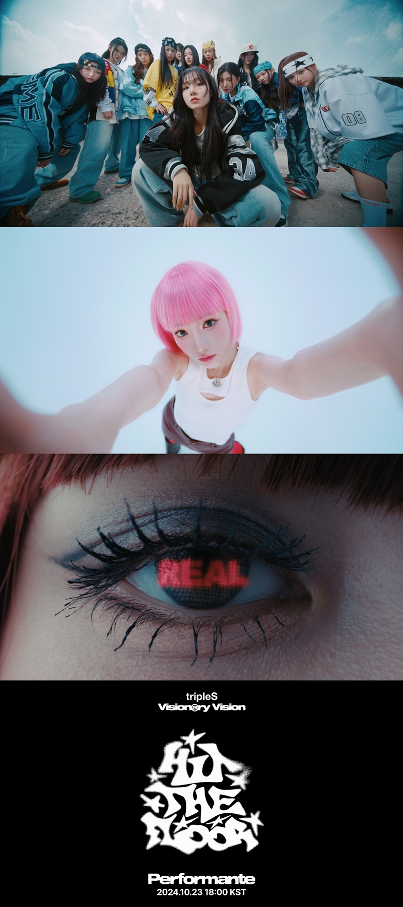 트리플에스 VV, 비주얼+음악 美쳤다…'Hit The Floor' 뮤직비디오 티저 공개