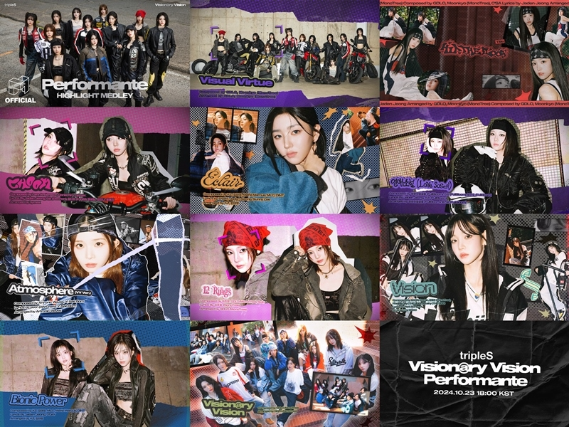 트리플에스 VV, 'Performante' 하이라이트 메들리 오픈…압도적 음악 色 눈길