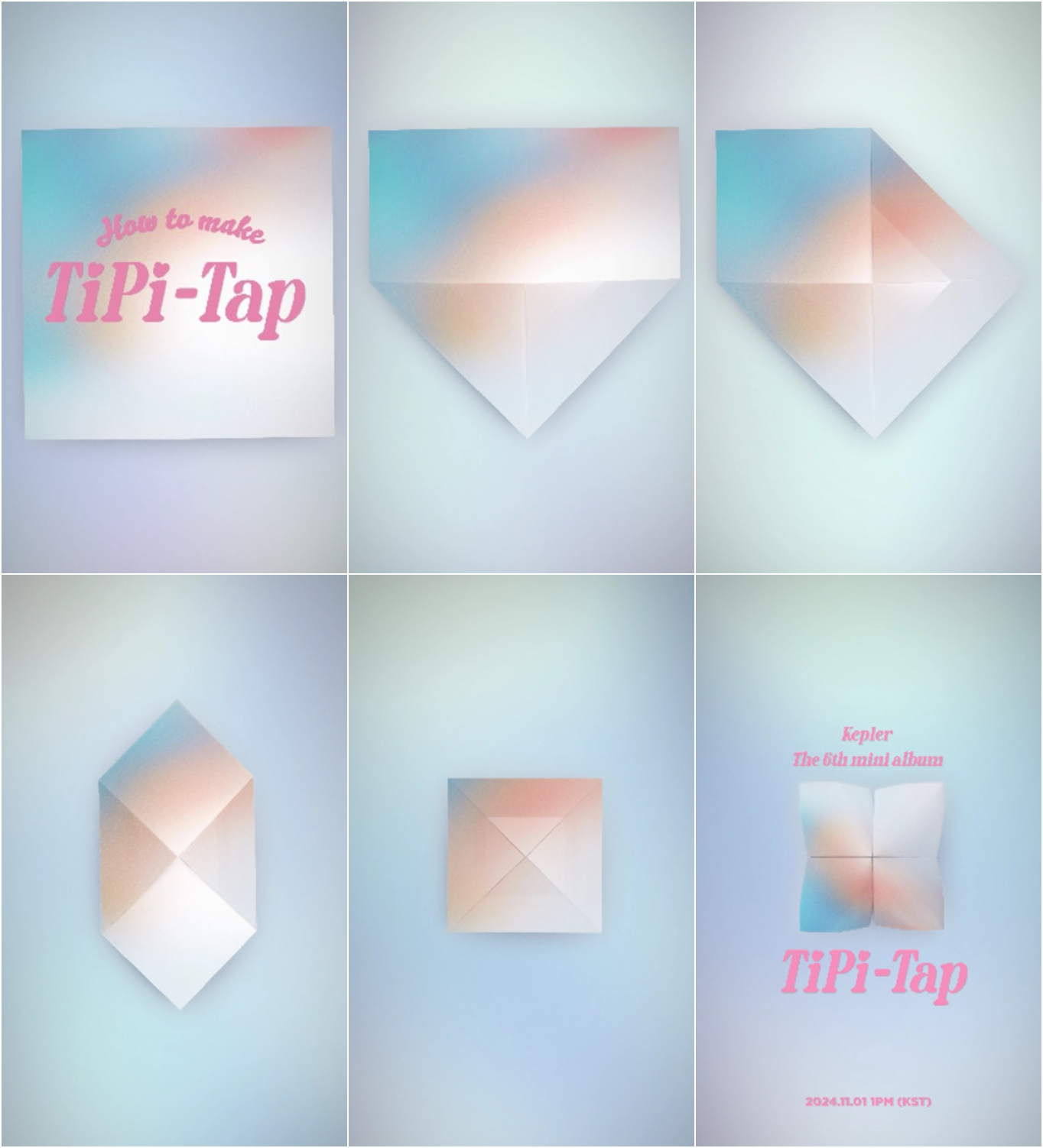 케플러(Kep1er), 컴백도 色다르다…타이틀곡 ‘TIPI-TAP’ 무빙 로고 공개