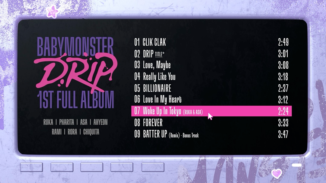 베이비몬스터, 첫 유닛곡 'Woke Up In Tokyo' 일부 공개…루카X아사 작사 참여