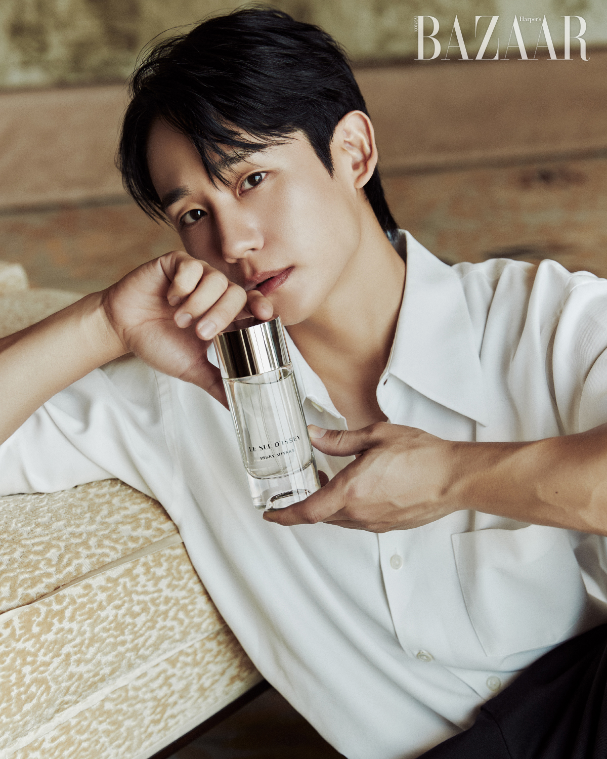 ▲이세이미야케(ISSEY MIYAKE) ‘르 셀 디세이’ 정해인 화보