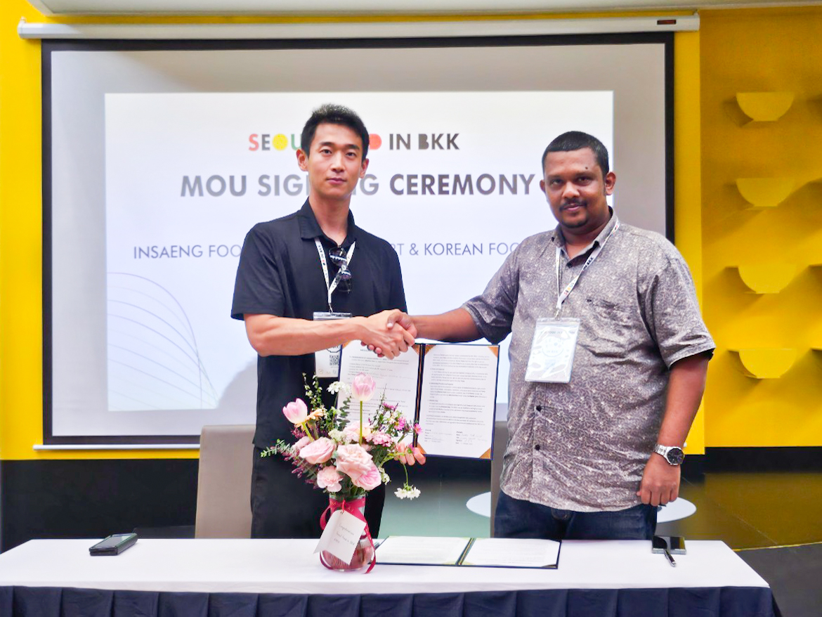 <사진: 인생푸드 – 스리랑카 ‘케이마트&코리안푸드’ MOU>