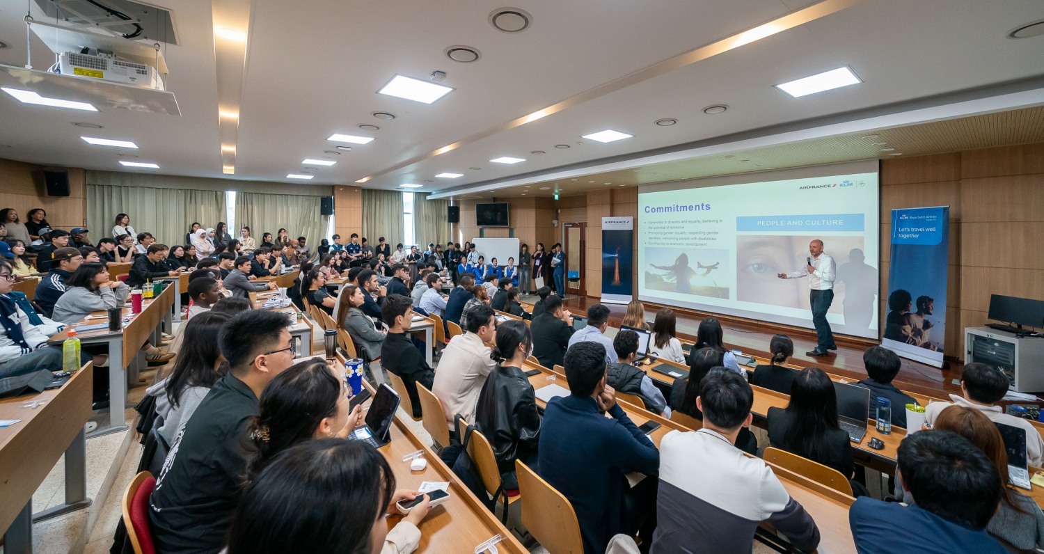 보리스 다쏘 에어프랑스-KLM 한국·일본·뉴칼레도니아 지역 사장 특별 강연 진행