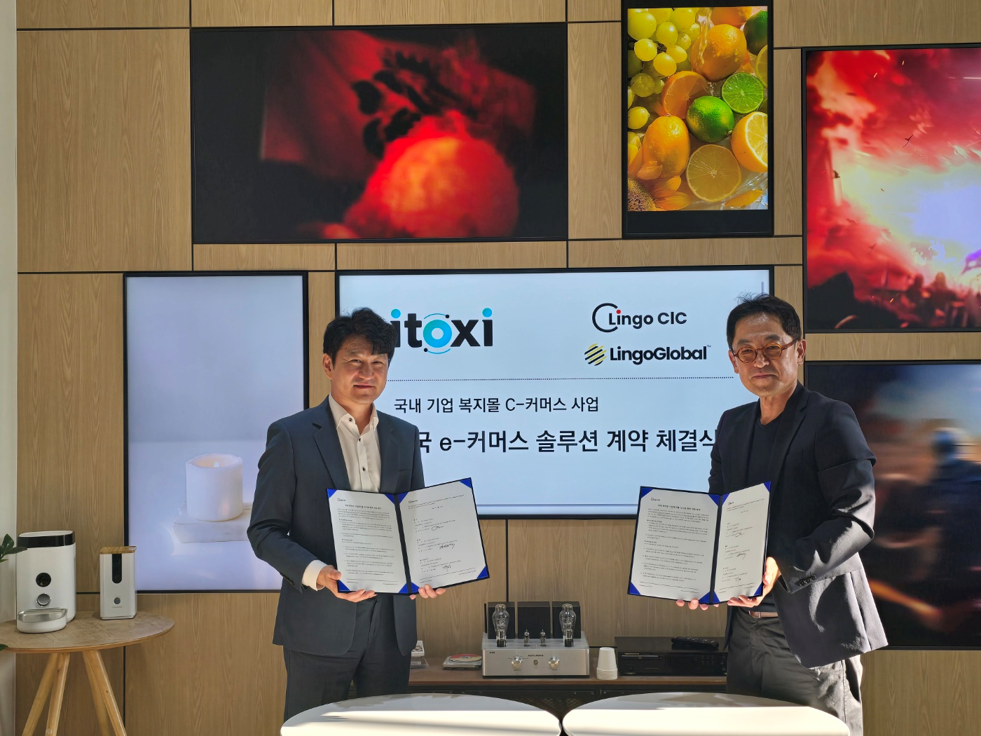 (왼쪽부터 아이톡시 전봉규 대표, 링고 CIC 서범규 대표)