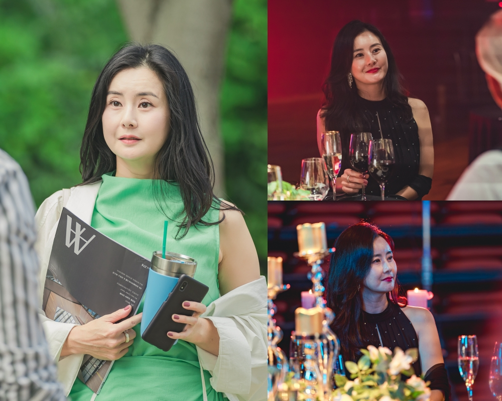 ‘친절한 선주씨’ 치명적 팜므파탈X고혹미의 최정윤 스틸 첫 공개…감출 수 없는 악녀 포스로 시선 강탈