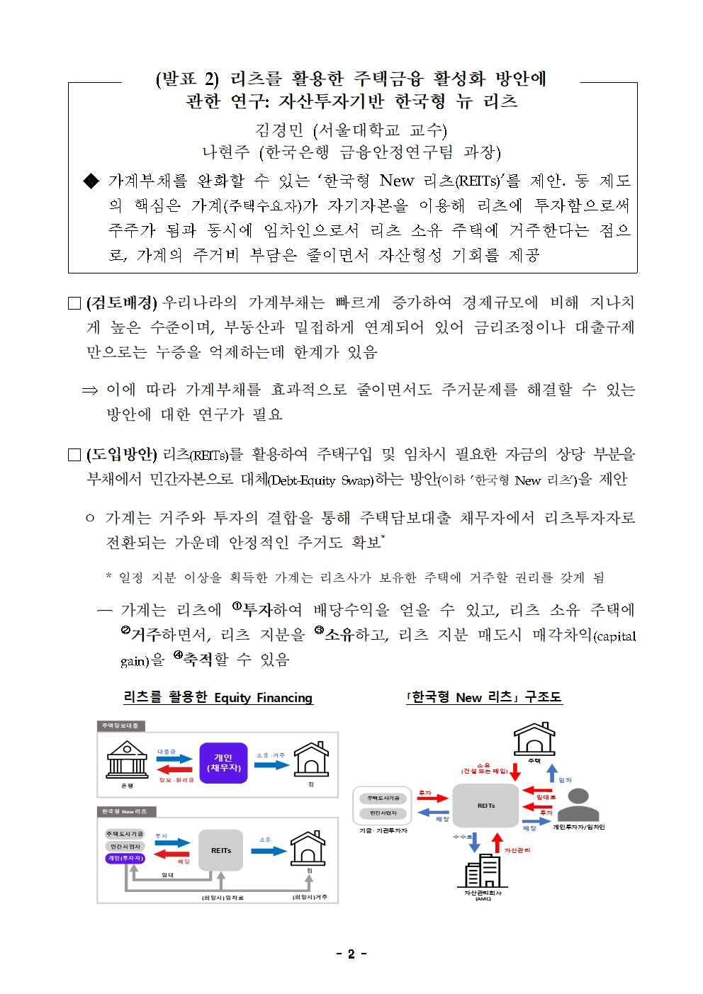 한국은행-한국금융학회 '우리나라 가계·기업 금융의 과제' 주제로 정책 심포지엄 개최