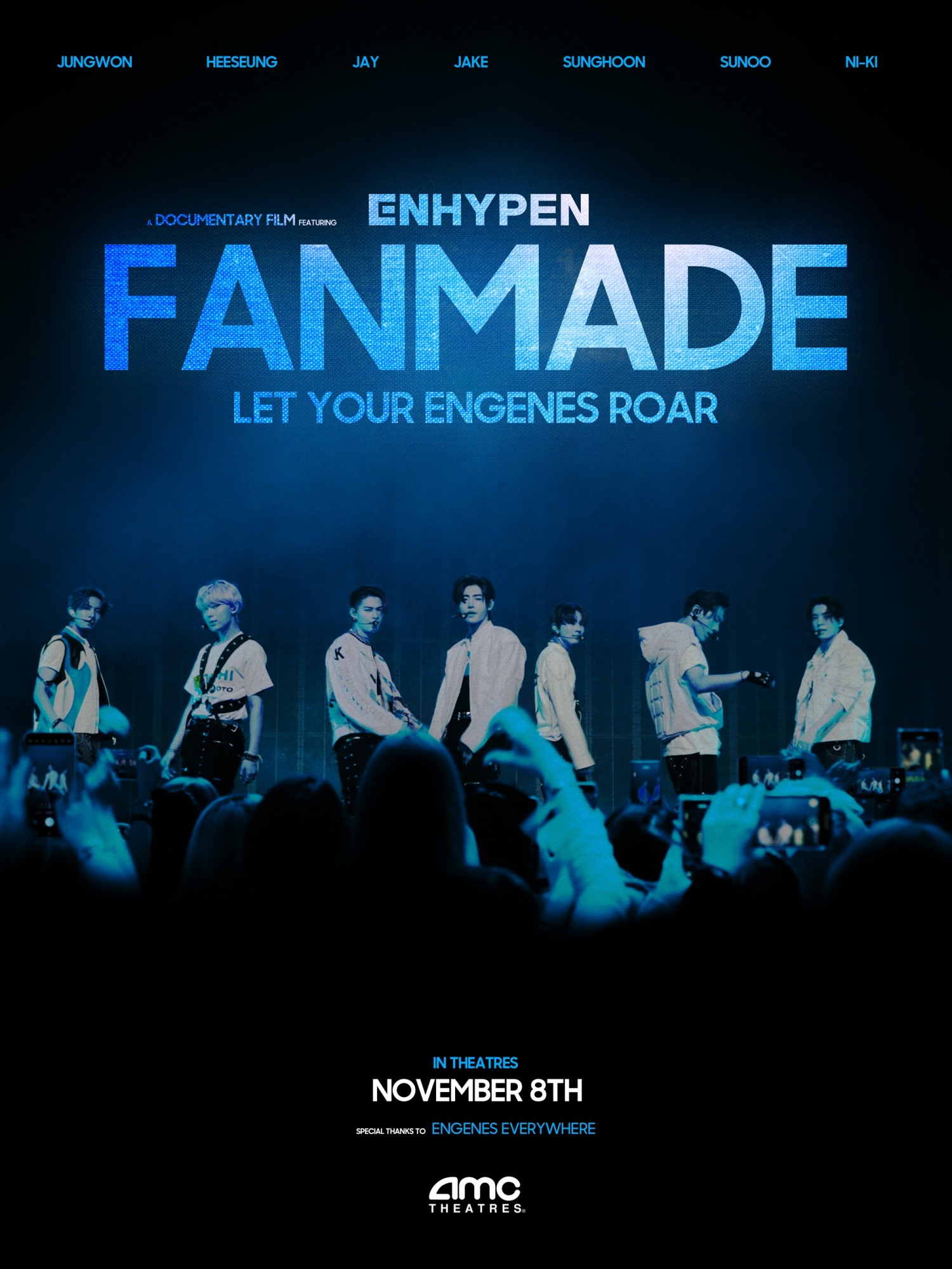 엔하이픈, 다큐멘터리 ‘FANMADE: ENHYPEN’ 8일 미국 전역 영화관서 개봉…엔진과 깊은 유대감 조명