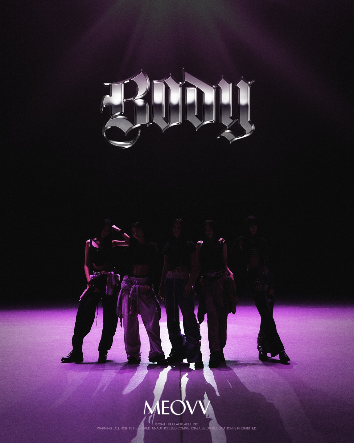 MEOVV(미야오), 초고속 컴백 신호탄…‘BODY'(바디) 실루엣 포스터 공개