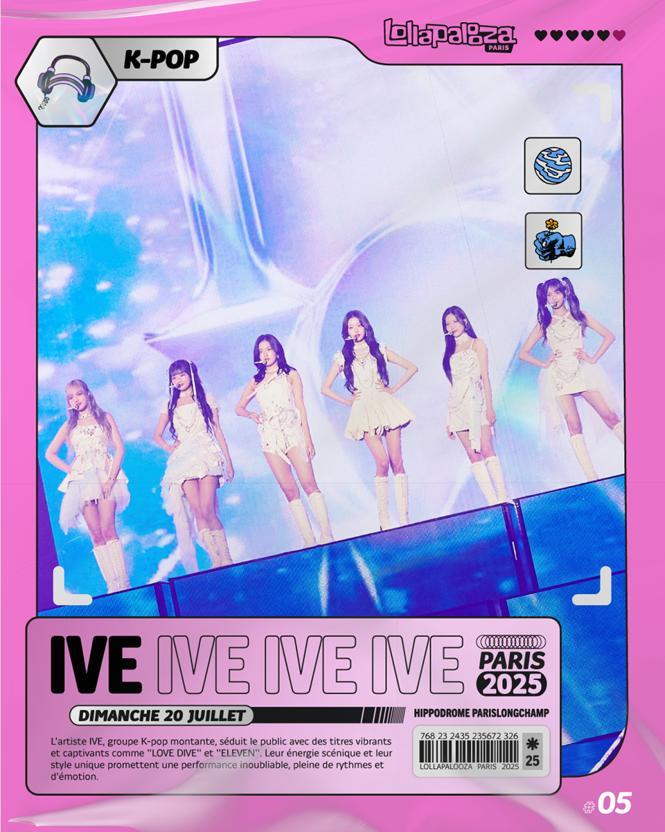 아이브, 내년 7월 ‘롤라팔루자 파리’ 출격…신흥 'K-페퍼' 존재감 ing