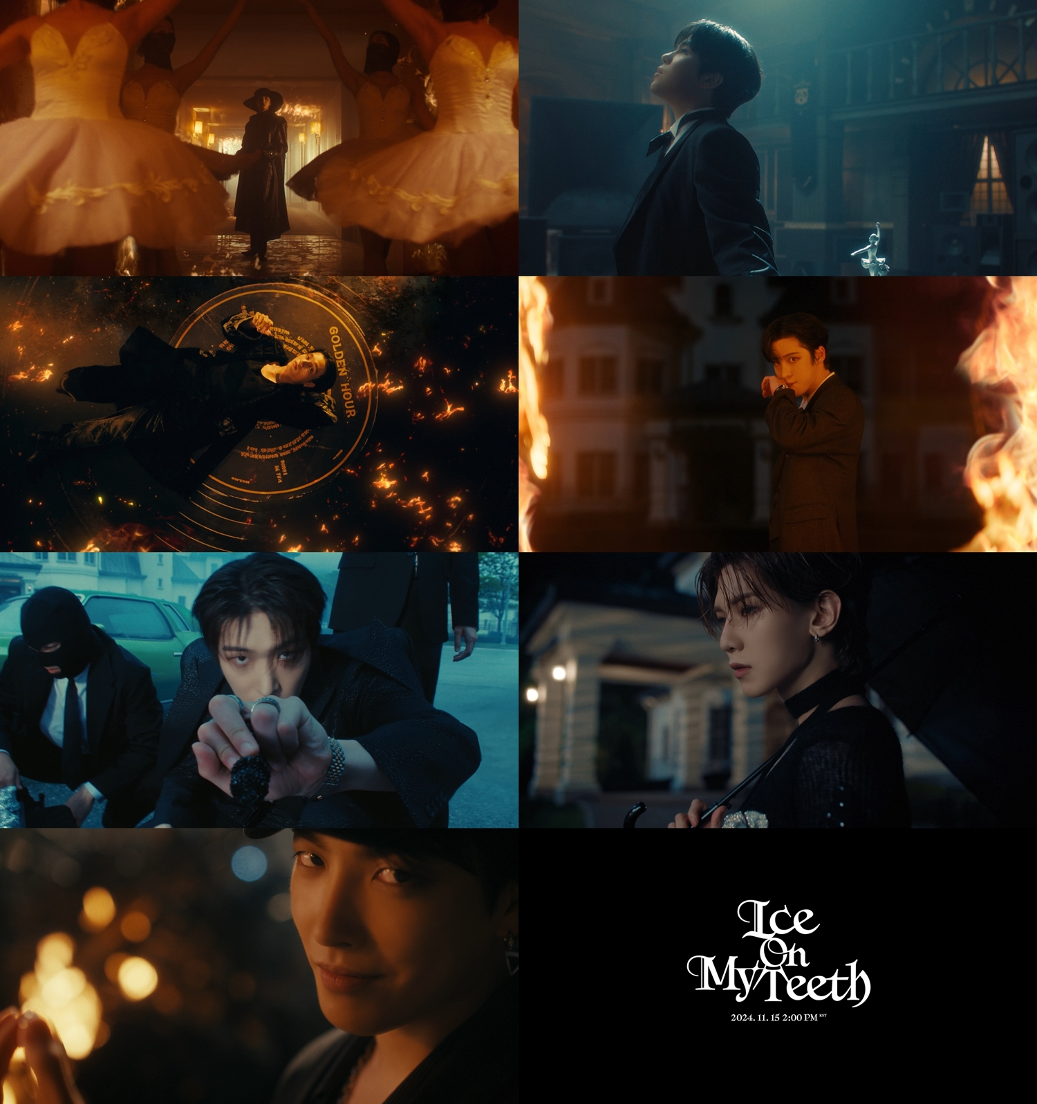 에이티즈, 미니 11집 타이틀곡 ‘아이스 온 마이 티스’ 퍼포먼스 일부 최초 공개…블랙 수트로 강렬한 임팩트 선사