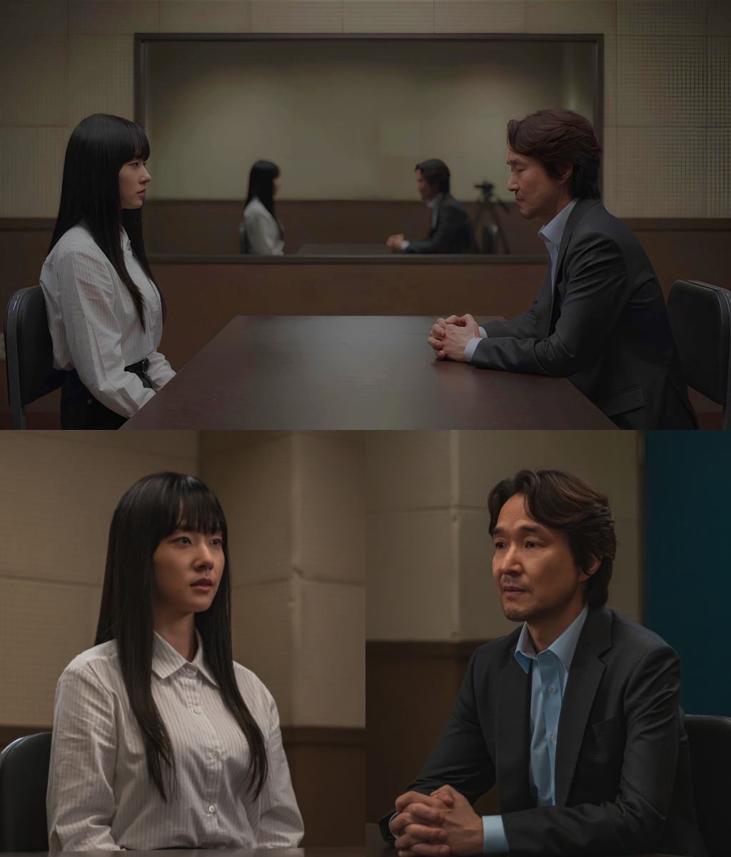 ‘이토록 친밀한 배신자’ 한석규의 믿음, 채원빈에 닿을까…취조실 투 샷 포착