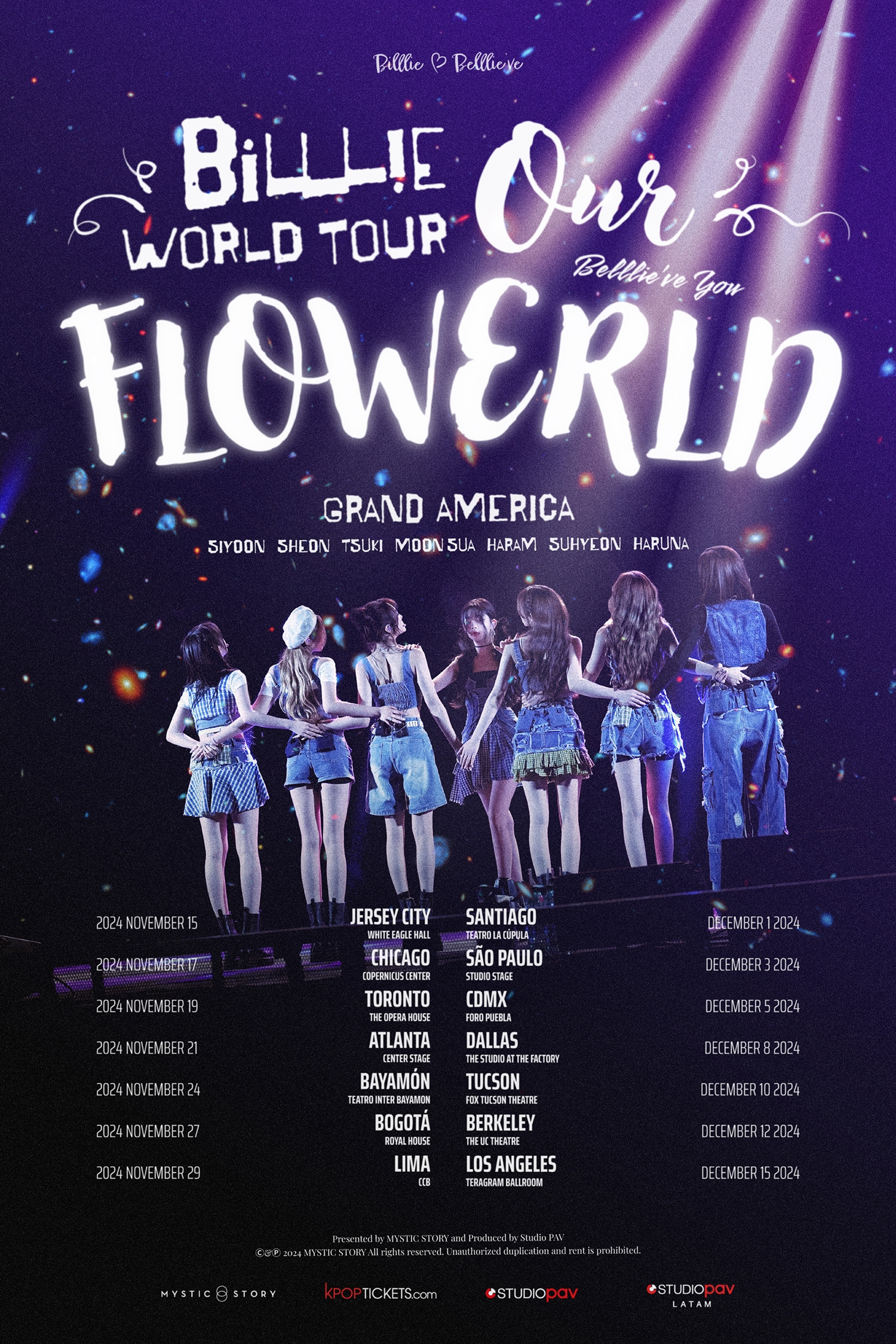 빌리, 15일 美 저지시티서 월드투어 포문…업그레이드된 세트리스트