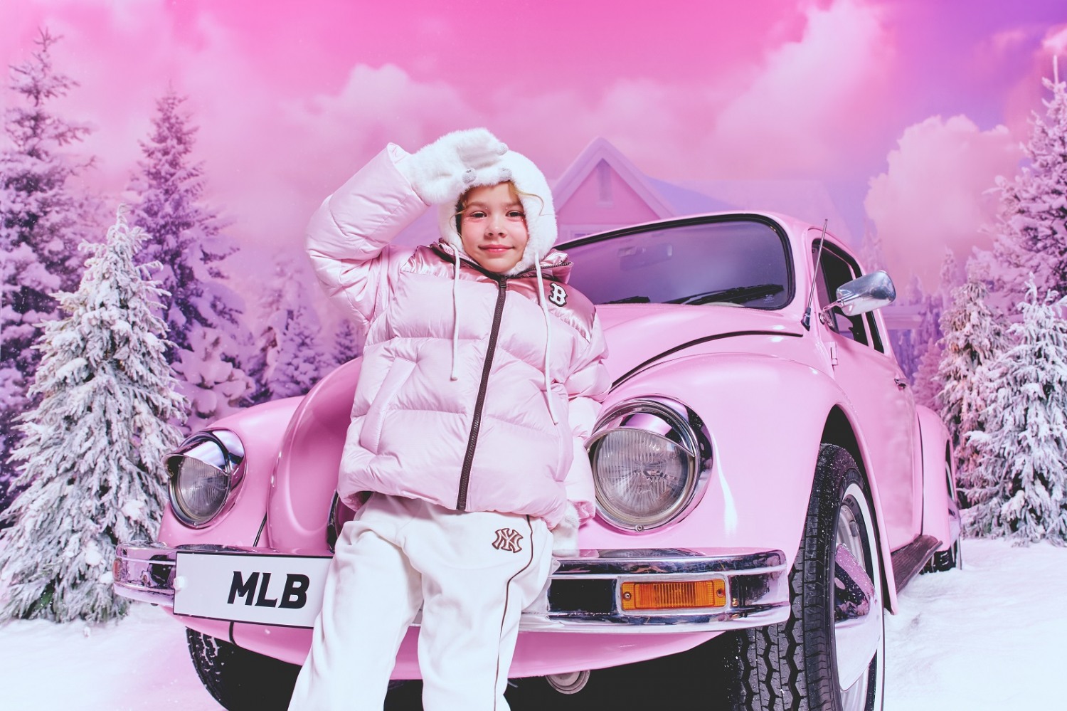 MLB키즈 하이퍼 메달배색 숏다운