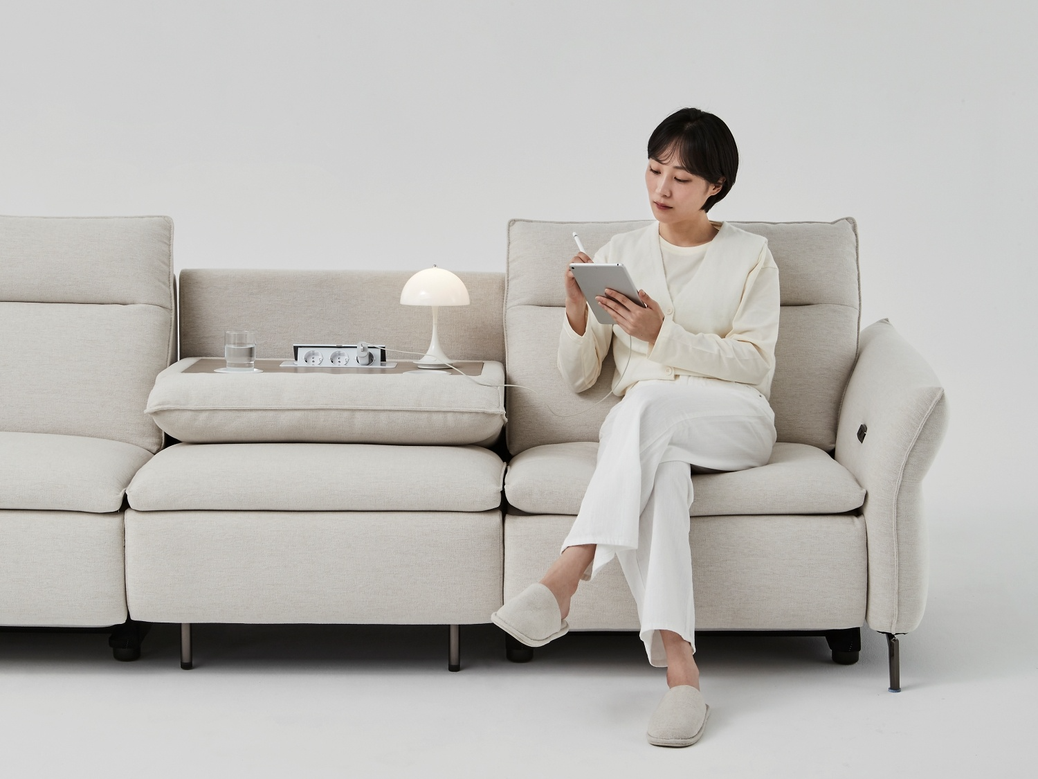 한샘 리클라이너 소파 어폰 홈바형