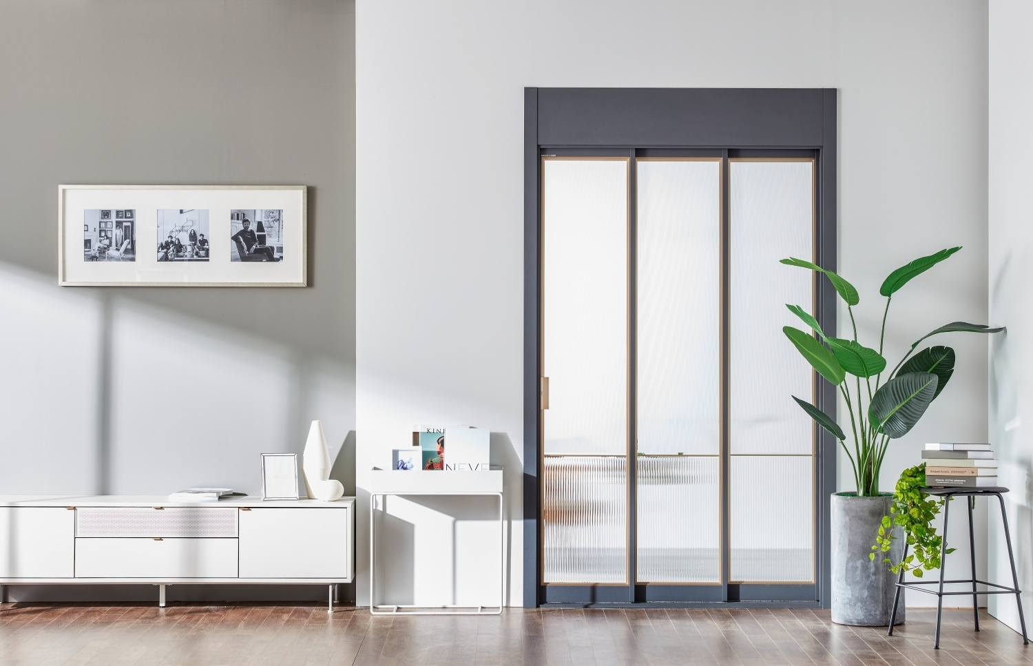 한샘 슬림소프트 3연동 중문