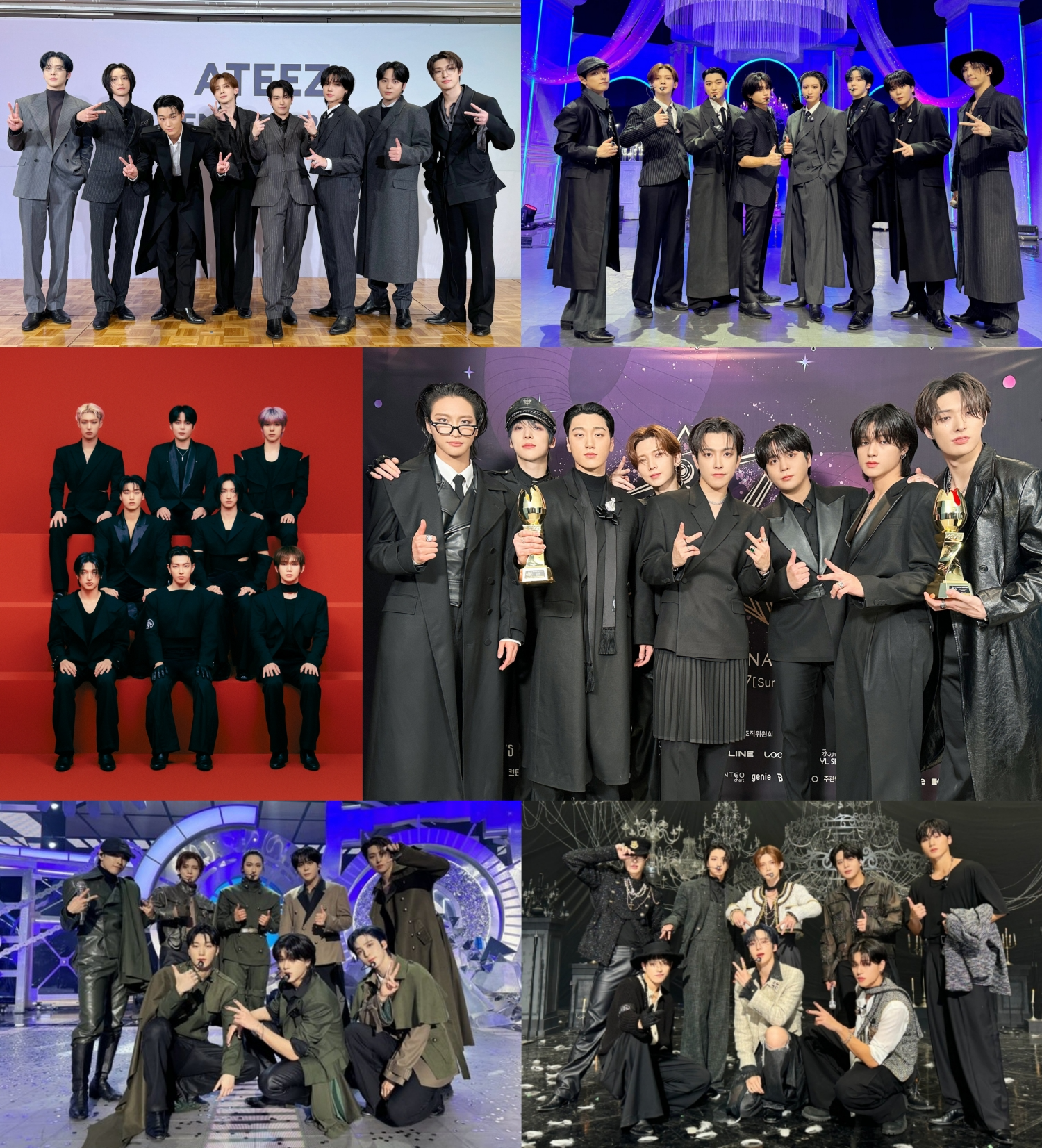 에이티즈, 비주얼 한도 초과…다양한 수트 패션 완벽 소화