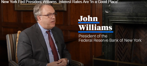 (상보) 연준 윌리엄스 "인플레이션 냉각되고 금리 더 떨어질 것"