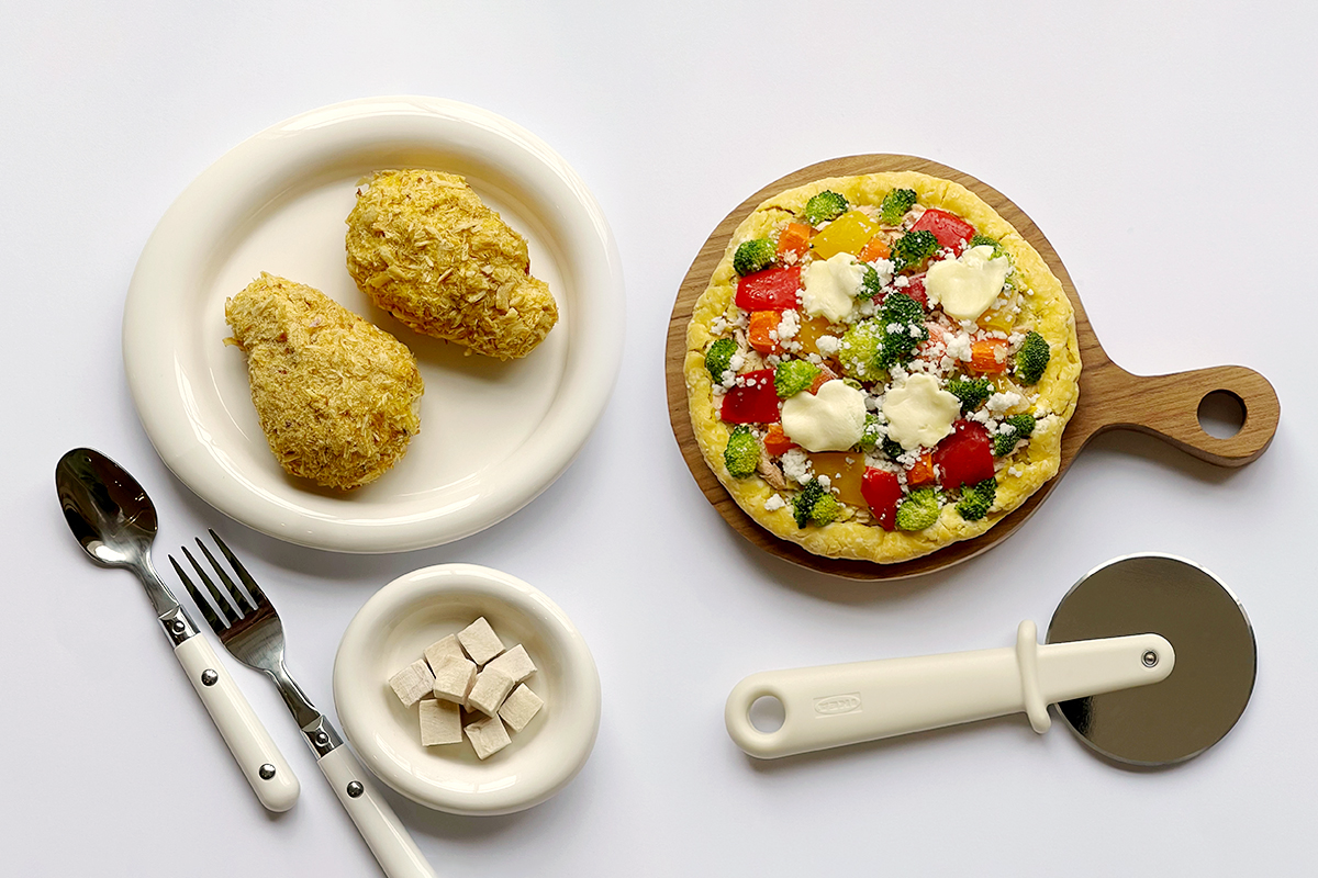 ▲멍치킨(좌), 멍피자(우)