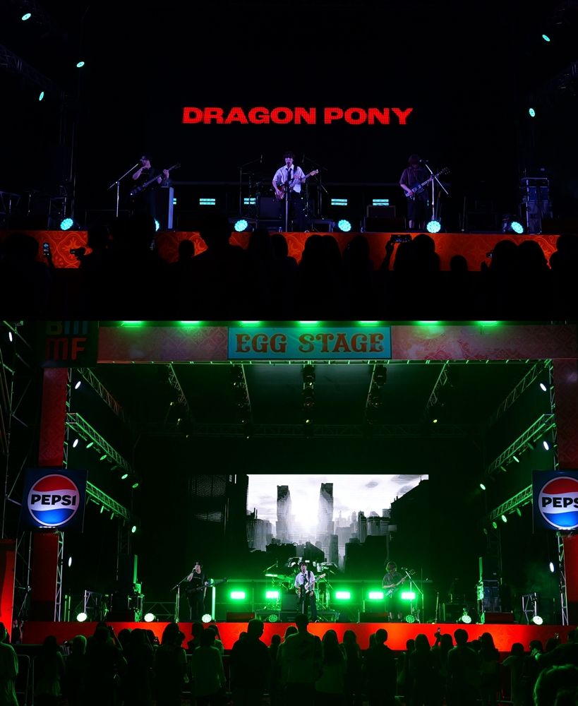 드래곤포니, 태국 대표 음악 축제 접수…'강렬↔서정' 밴드 사운드