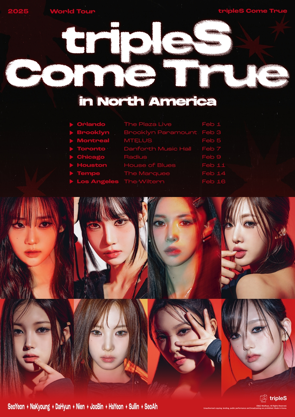 트리플에스, 북미 뜨겁게 달군다…특별 조합 함께 '新 투어' 돌입