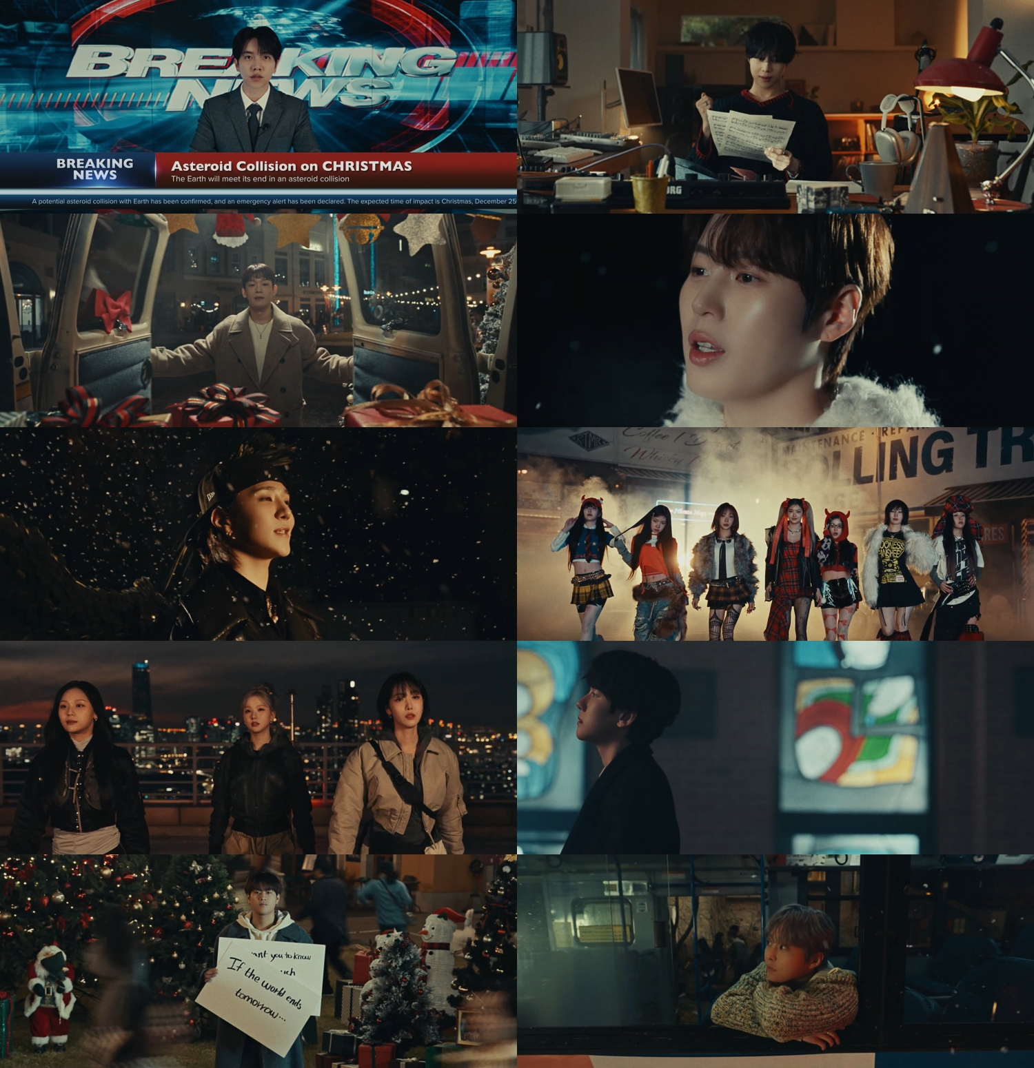 원헌드레드, 캐럴 'The Last Christmas' 뮤직비디오 공개…초호화 라인업 눈길