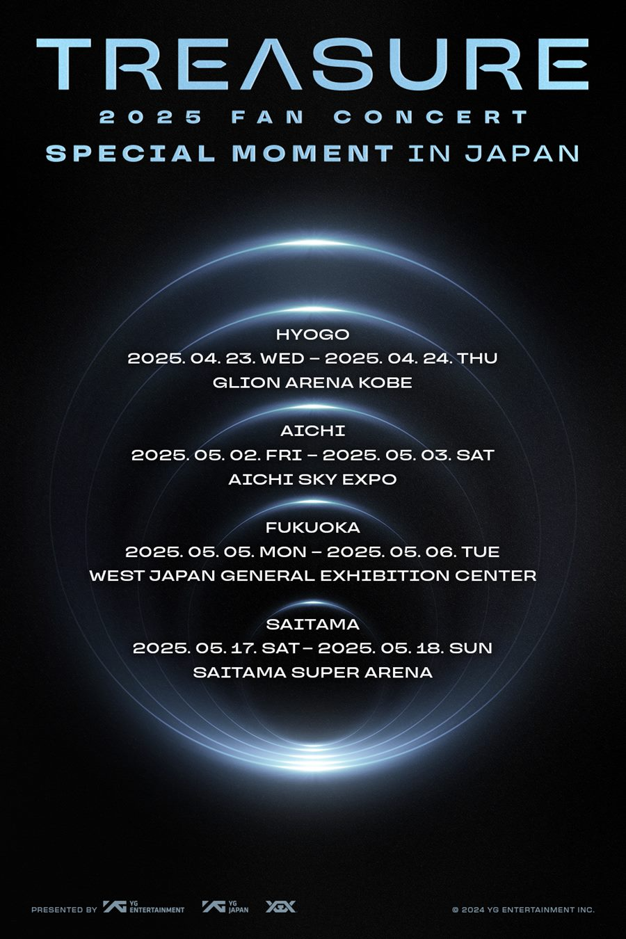 트레저, 팬 콘서트 일본 공연 추가 확정…4개 도시 8회차 진행