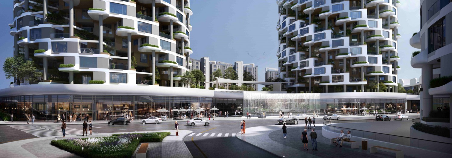 래미안 글로우힐즈 한남 원형타워 아케이드