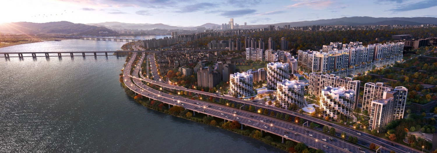 삼성물산 한남4구역 제안 조감도