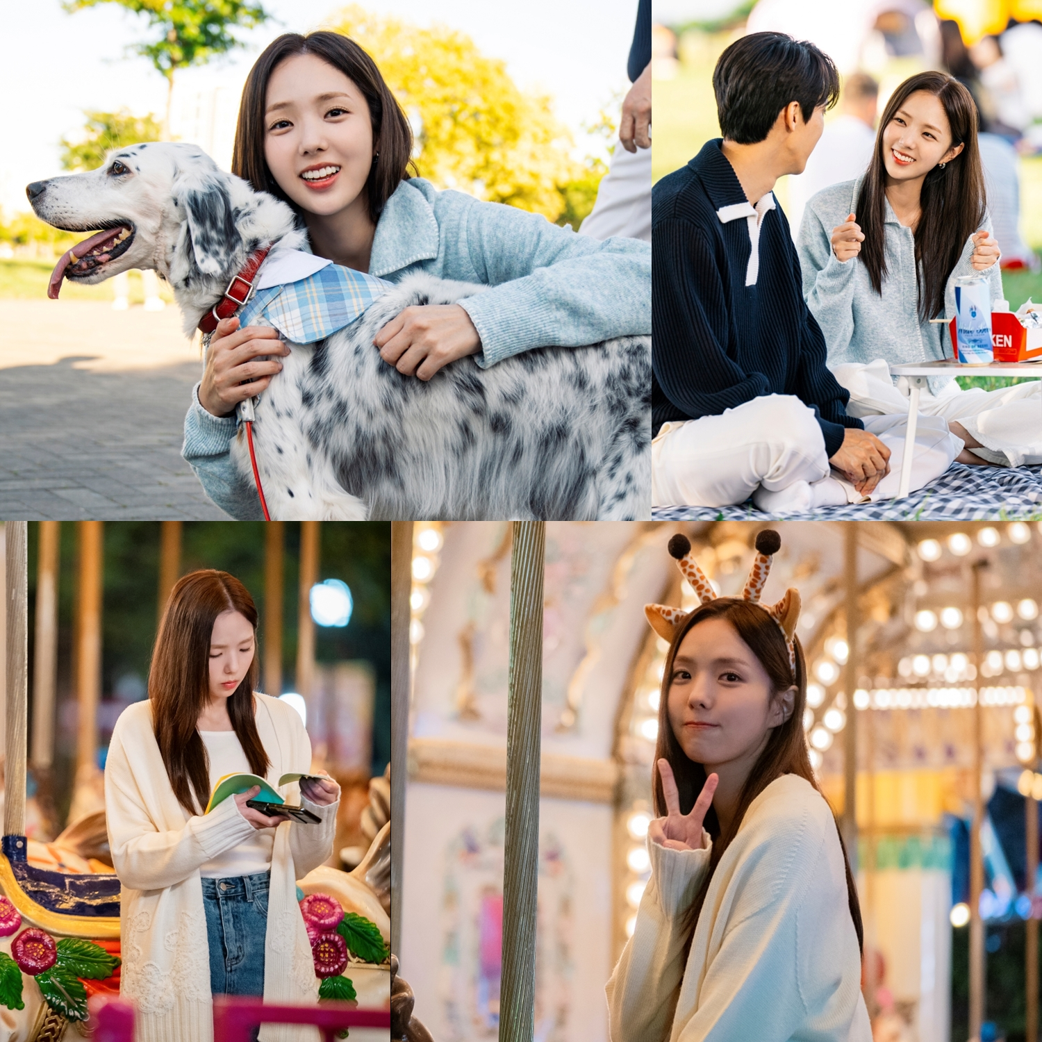 ‘지금 거신 전화는’ 채수빈, 함박 미소 끊이지 않는 촬영 현장 공개 ‘훈훈’