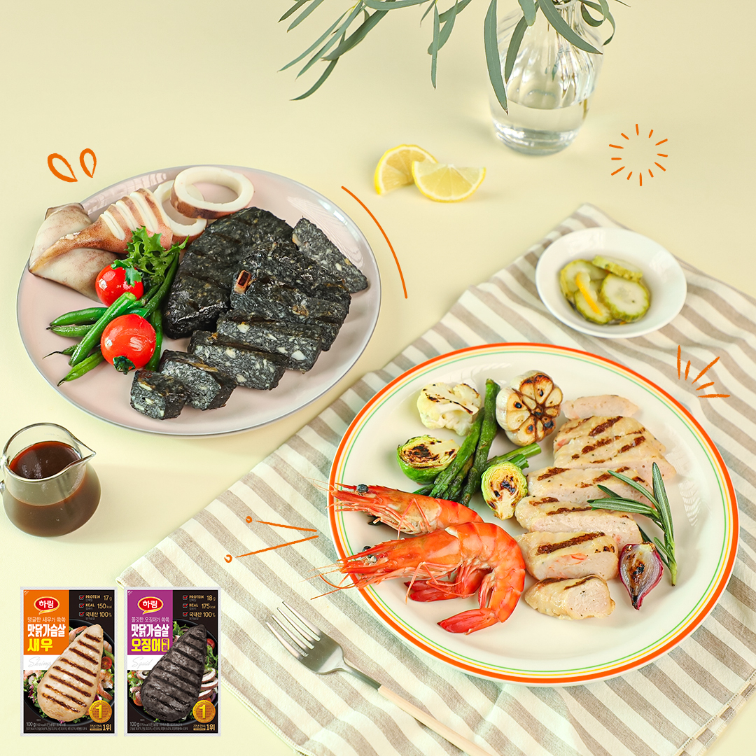 하림 맛닭가슴살 ‘새우’ ‘오징어먹물’ 출시