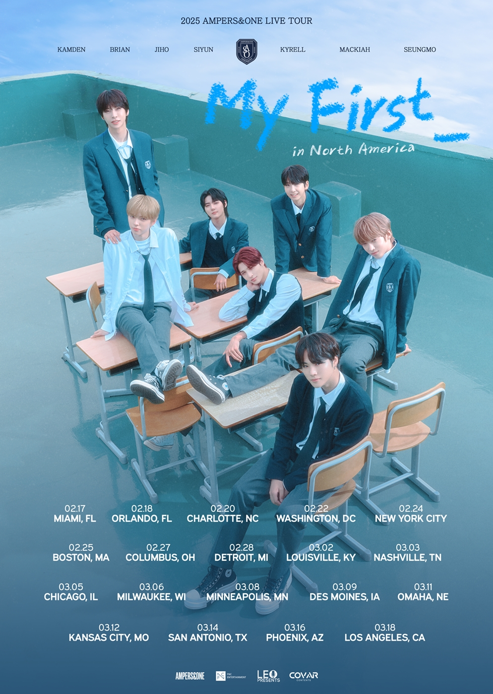 앰퍼샌드원, 첫 북미 라이브 투어 돌입…올 라이브 선사 예고