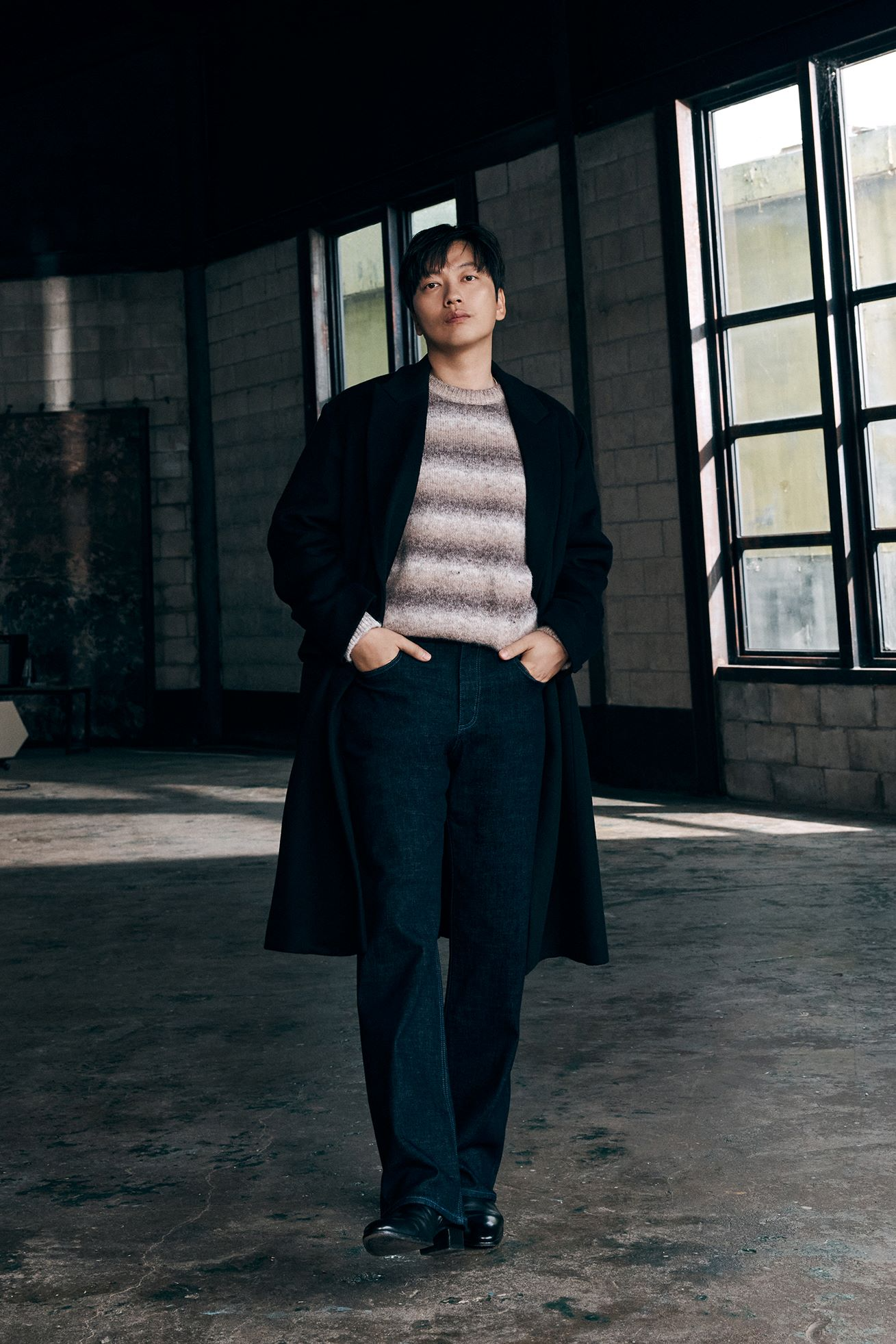 버커루 ‘히팅진’ 남성 기모 스트레이트진 이동휘 착용컷