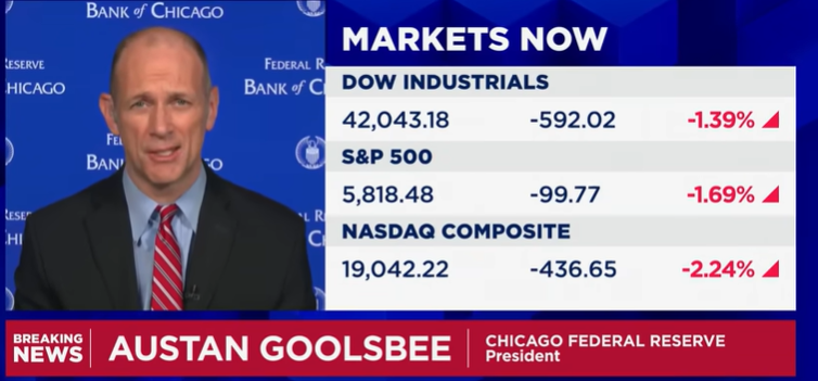 (상보) 연준 굴스비 “노동시장 완전고용 수준서 안정화...과열징후 아냐”