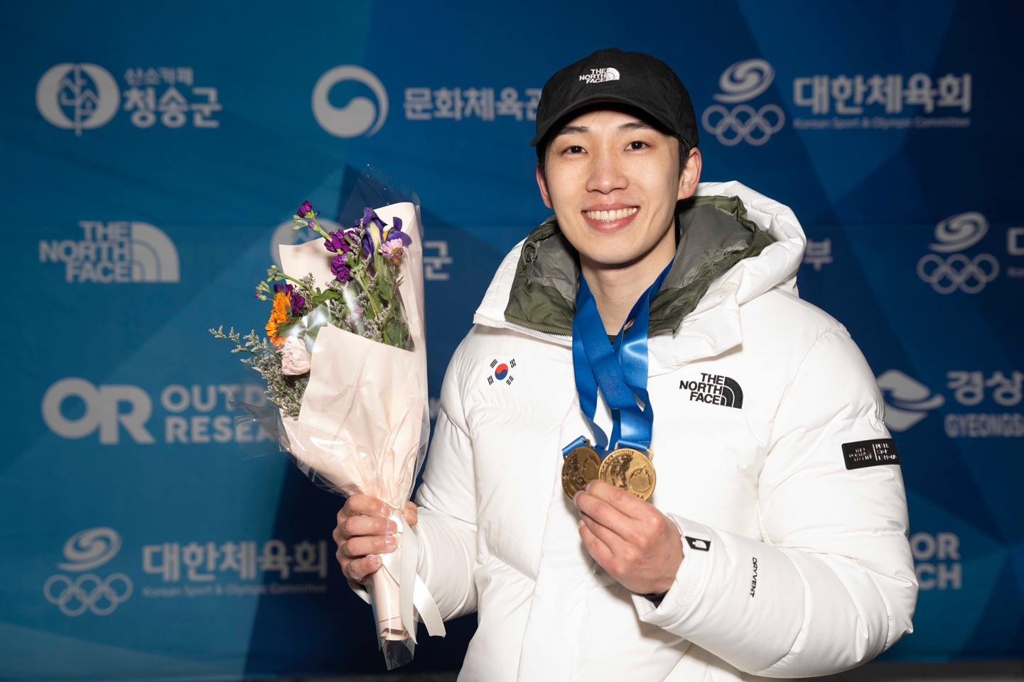 ‘2025 청송 아이스클라이밍 월드컵’에서 우승한 노스페이스 애슬리트팀 이영건 선수