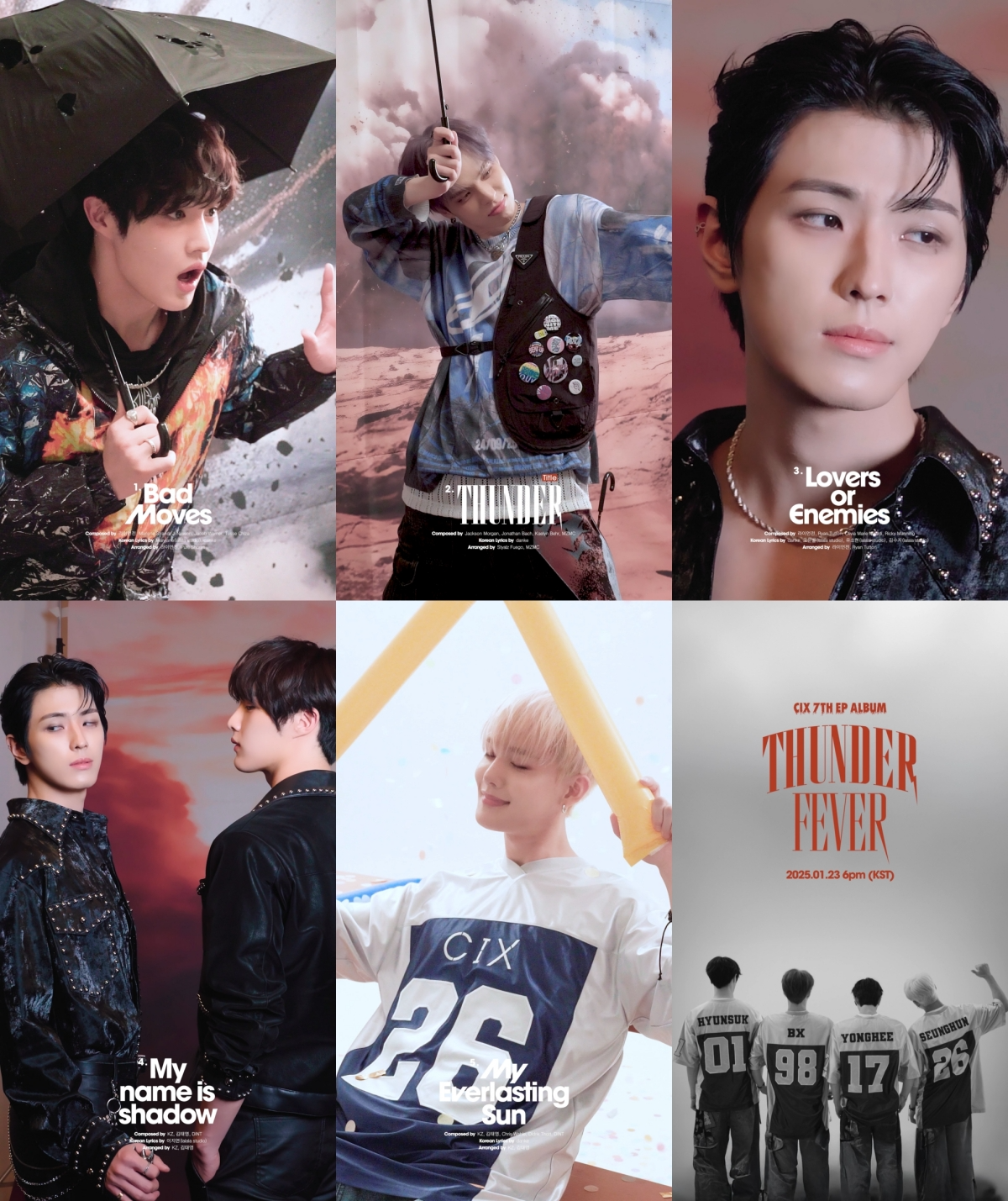 CIX, 7th EP ‘THUNDER FEVER’ 앨범 프리뷰 공개…음악 스펙트럼 확장 예고