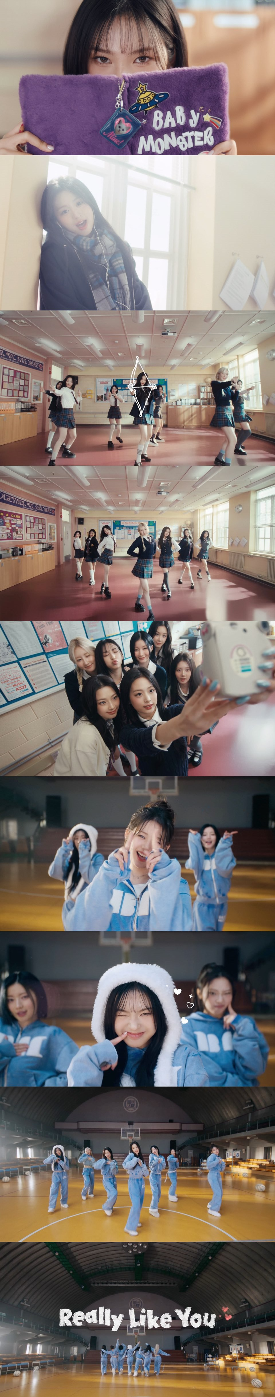 베이비몬스터, 하이틴 감성도 통했다…'Really Like You' 호평