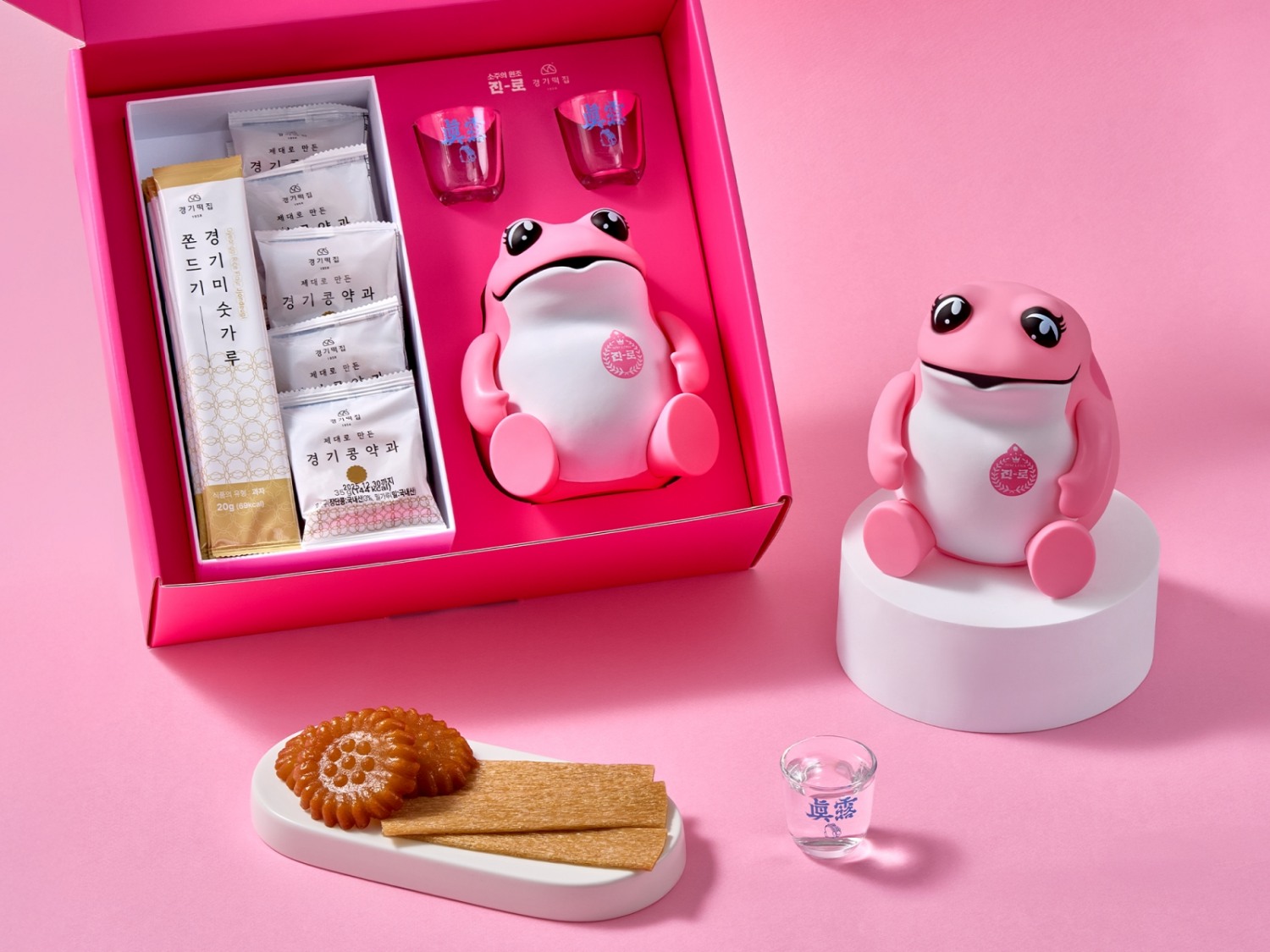 진로 분홍 두꺼비 선물세트