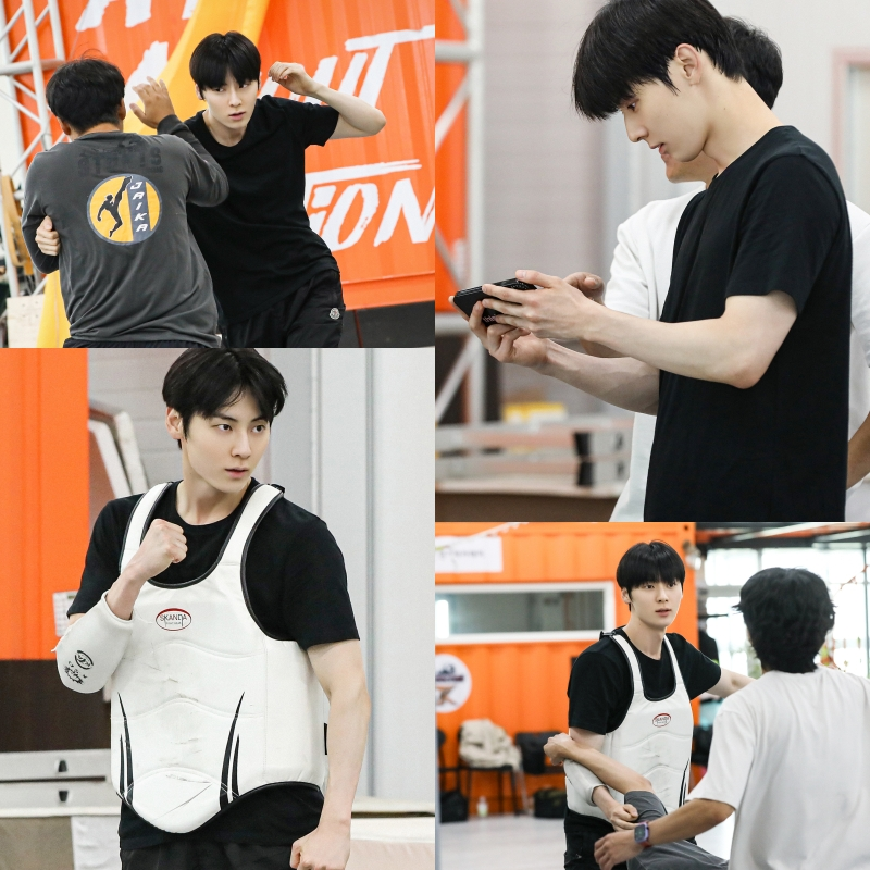 황민현, ‘스터디그룹’ 액션스쿨 비하인드 공개…노력으로 완성한 짜릿한 액션