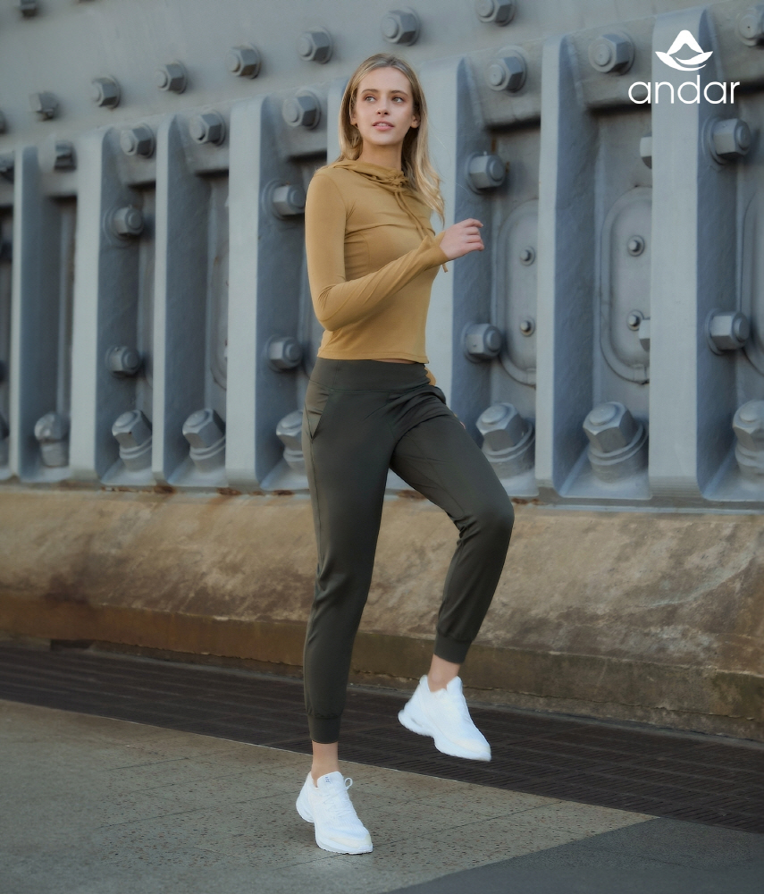 안다르 에어무스 기모 조거핏 레깅스