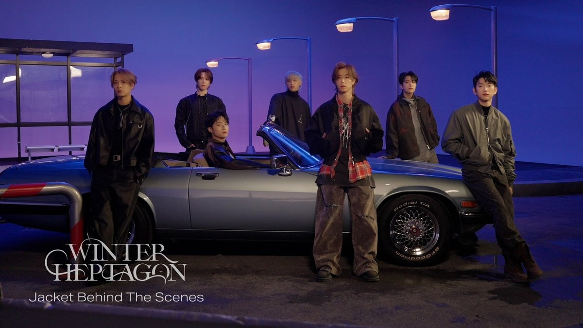 갓세븐, ‘WINTER HEPTAGON’ 재킷 촬영 비하인드 공개…명불허전 훈훈 케미스트리